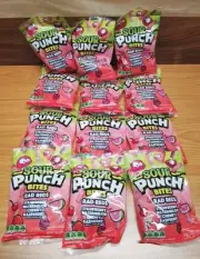 Sour Punch Bites Rad Reds Assorted Fruit Flavors Candy 5oz Bags 12-Pack Lot