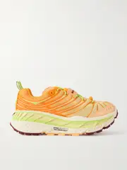 [Hoka] Hoka - Stinson Evo Og Rubber-trimmed Mesh Sneakers - Yellow - US10 US 10 Yellow