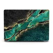 MCC MacBook Pro 14-inch M4 2024 Hard Case Cover Apple A3112 A3185 A3401 Marble Green+Black