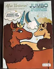 Bendon Afro Unicorn Unique, Divine, Magical. Jumbo Coloring And Activity Book