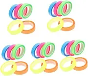 KALLORY Sets Book Tabs for Annotating Highlighter Tape Removable Long Highlighter Tapes Highlight Stickers Office Products Rolls