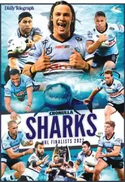 Cronulla Sharks team Poster, NRL rugby, panthers, Rabbitohs storm ,books,eels