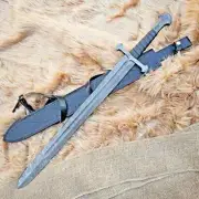 Roman Gladius Sword – Handmade Damascus Steel Blade, Collectible with Sheath