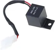 ZPLuz Modify 12A 2Pin Electronic LED Flasher Relay Compatible with: Kawasaki Suzuki Yamaha Motorcycle Motor Turn Signal Bulb Hyper Flash