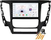 Car Stereo Android 13.0 Radio for M-itsubishi Pajero 2016-2018 GPS Sat Navigation 9'' Touchscreen DVD Multimedia Video Player FM BT Receiver with Carplay 4G 5G WiFi DSP SWC,M6 pro2
