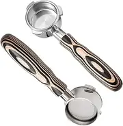 [IKAPE] Coffee Products, 54mm Bottomless Naked Portafilter Compatible with 54mm Breville Barista Series BES870/878/880 Machine & Solis Barista Machines (Included 16g Capacity Filter Basket)