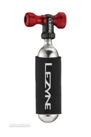 Lezyne CONTROL DRIVE CO2 Inflator Schrader/Presta Valve w/16g Cartridge RED