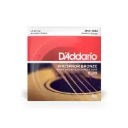 D'Addario Medium, 12-52, 12 String Acoustic Guitar Strings Single Set EJ39