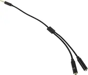 ibasenice Headphone Microphone Splitter Cable Audio Equipment Cable Dual Headphone Adapter for User-Friendly Design