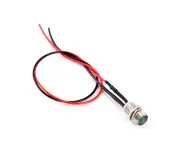 4Pcs 12V 8Mm Led Panel Pilot Dash Warning Light Indicator Lamp Car Van Green
