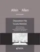 Allen V. Allen ― Deposition File, Faculty Materials