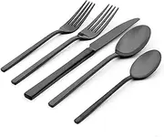 [Oneida] Allay Midnight 20 Piece Everyday, Service for 4 Flatware Set, 20PC FW, Stainless