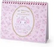Sanrio 451266 My Melody 2025 Ring Calendar, Desktop with Planning Sticker