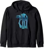[STAR WARS] AT-AT Tauntaun Silhouette Zip Hoodie