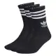 【adidas 愛迪達】襪子 中筒襪 運動襪 3雙組 CREW SOCK 3STR 黑 IL5022