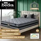 Bedra King Single Mattress Bed Mattress 3D Mesh Fabric Firm Foam Spring 22cm