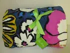 VERA BRADLEY THROW BLANKET "AFRICAN VIOLET" (RETIRED)