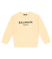 [Balmain Kids] Balmain Kids Logo cotton jersey sweatshirt Y 14 multicoloured