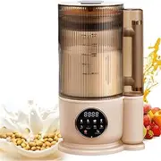 Automatic Soy Milk Maker, 1.5L Wall Breaking Machine, Nut Milk Maker Machine with 12-Leaf Blades & Soundproof Cover, 24H Timer & Keep Warm, Anti-Stick Ceramic Coating for Soybean Milk, Almond Milk