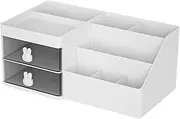 AIMALL Cartoon Rabbit Handle Cosmetic Storage Box, Drawer Type for Jewelry, Lipsticks, and Desk Stationery, Simple and Efficient, 11.2x6.7x4.7 inches