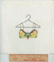 Sharon G Designs Fruit Cup Bra Needlepoint Ornament Hand Painted Canvas