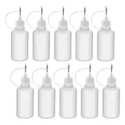 10Pcs 30Ml Plastic Squeezable Tip Applicator Bottle Refillable Dropper6604