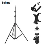 Umbrella Softbox Flash Light Stand Tripod Kit Screw Holder Mount Phone Pad Clip