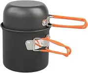 Camping Cookware Set, Portable Cooking Pots and Pans Set Camping Non-Stick Cookware Mess Kit for Kitchen Outdoor Backpacking Picnic Hiking