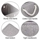 Laundry Basket Large Capacity Dirty Cloth Hamper Portable Foldable Clothes RoFom