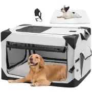 Collapsible Dog Crate, 30 Inch Portable Travel Dog Crate for Small Dogs Indoo...