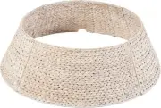 Best Choice Products 42in Woven Hyacinth Christmas Tree Collar, Tree Skirt Acces