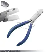 Pliers Flat Nylon Jaws Nose Jewelry Bead Wire Work Tool Straighten Wires PL-01