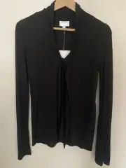 Witchery BNWT Size XXS Black L/S Top