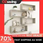 Wall Cube Shelves 4 pcs Sonoma Oak 60x15x23 cm storage display sturdy 7143