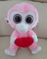BWT Ty Beanie Boos Collection JULEP Monkey Plush Stuffed Animal Toy 9"