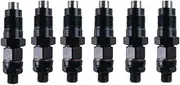 093500-3400 23600-64050 SINOCMP 6PCS Injectors Landcruiser 1HZ Compatible for Toyota Fuel Diesel 093500-3400 23600-64050