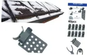 40 pcs Roof Clips for roof De-Icing Heating Cable, Self regulating Gutter