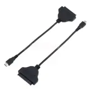 2x Type-C USB 3.0 to 2.5" SATA Hard Drive Adapter Cable SATA to Type C Converter