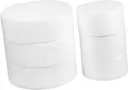 Happyyami 1set Baking Molds Cake Foam Dummies Foam Circles Cakes Kit Molds Round Polystyrene Shapes Practice Polystyrene Circle Modelling Fondant Making Mini Modeling Small Shaped White 6pcs