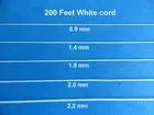 200 Feet 0.9mm 1.4mm 1.8mm 2.0mm 2.2mm White Blinds Shade Lift Pull Cord String