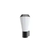 GEB Wall Light Surface Mounted 20W Tapered Dark Grey 3000K IP54 Opal Diffuser 580LM