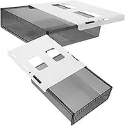 Gadpiparty Desk Draw Organizers Hidden under Desk Drawer Storage Plastic Storage Rack under Table Drawer Office Organizer Box Large Capacity