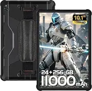 OUKITEL RT9 Rugged Tablet 10 inch Tablet Android - 24GB RAM 256GB ROM 1TB Expandable Storage, 11000mAh,16MP+16MP Camera, 4G Dual SIM Phablet Compatible with T-Mobile Tablet Computer Waterproof