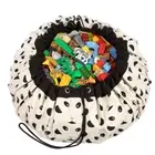 Toy Storage Bag Organizer Rug For Legos Portable Kids Play Mat 140CM