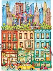 KI Puzzles 1000 Piece Puzzle for Adults Madalina Tantareanu Cities: New York 27x20 Jigsaw PLAYVIEW Brands Multicolor