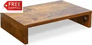 TEAMIX 14.2 Inch Monitor Stand Riser, Wood Monitor Riser with Storage for Desk S