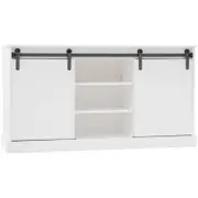 Hamptons 3 Shelf 2 Door Buffet White