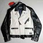 NEIGHBORHOOD 08F/W GOAT LEATHER BLITZ JACKET 瀧澤伸介早期 羊皮雙色騎士皮衣