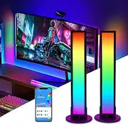 Smart LED Strips, RGB Bar Lamp USB Ambiance Gaming Lights with Multiple Lighting Effects and Music Modes for Gaming Room, PC, PC Accessories, Gaming Desk Accessories, Mood Light with App Control