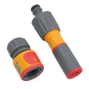 Hozelock Twist 3in1 Spray Nozzle Garden Yard Hose Pipe Water Gun & Aqua Stop